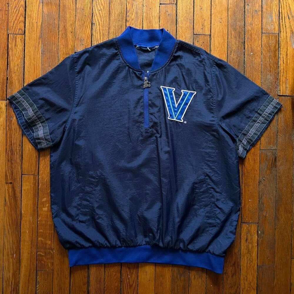 Vintage Starter Villanova University Basketball Windbreaker Men XL Distressed